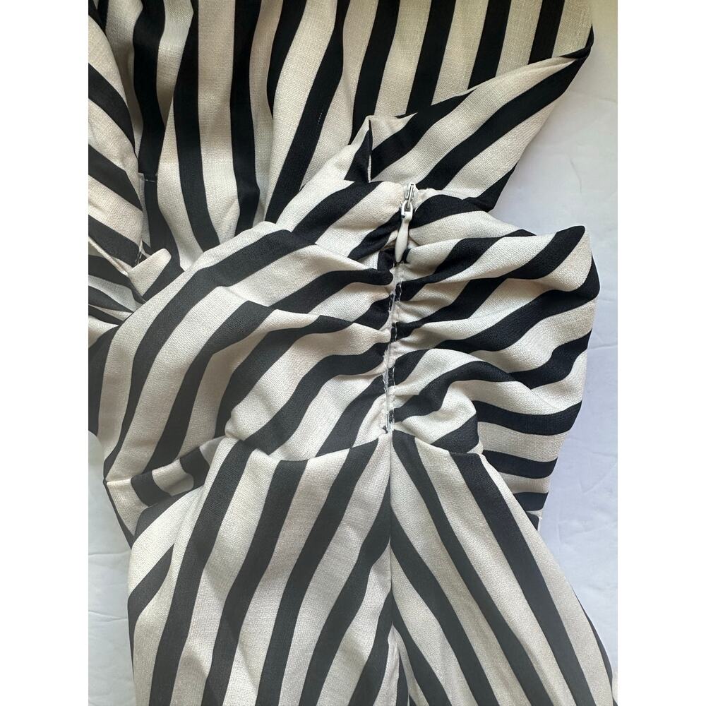 NWT Commense Striped Halter Neck Plunging Maxi DressSize S - Picture 5 of 10